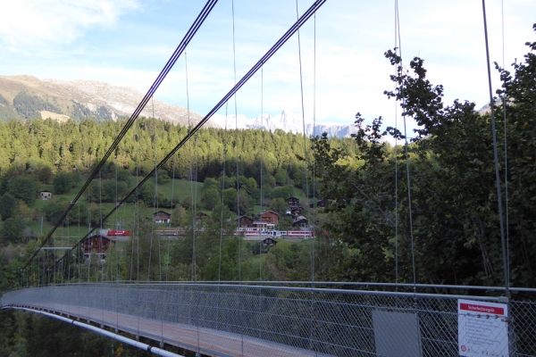 Die Hängebrücke von Fürgangen - Trusera-Suone