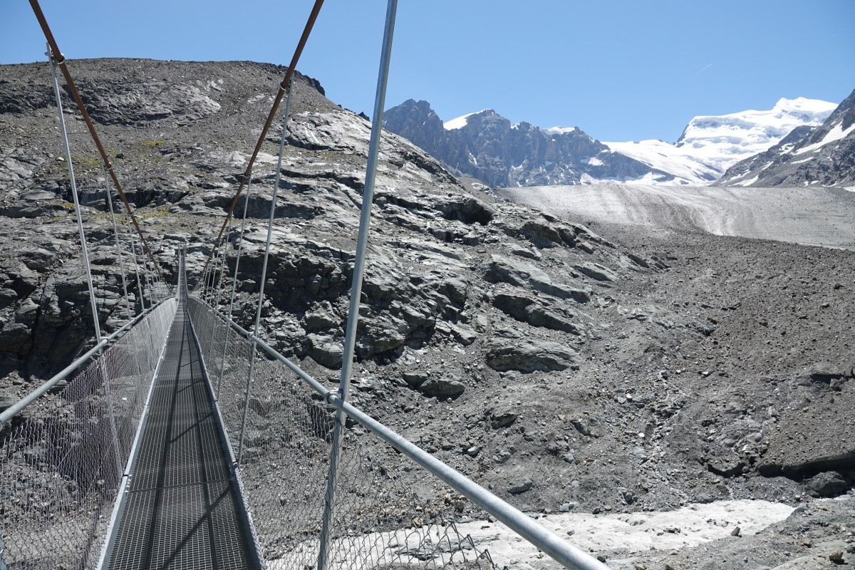 Passerelle et glacier de Corbassière, Grand Combin, Copyright Verbier Tourisme