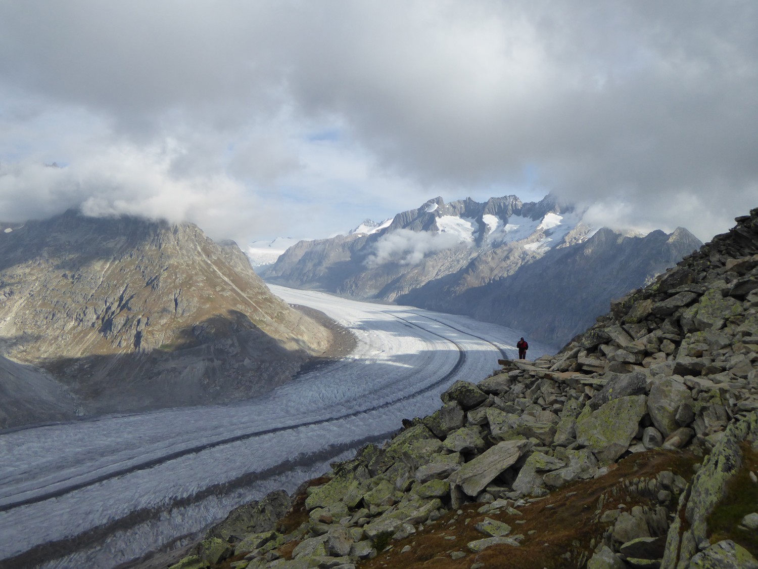 Aletschgletscher von der Aussichtsplattform