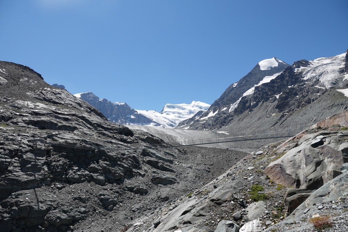 Passerelle et glacier de Corbassière, Grand Combin, Copyright Verbier Tourisme